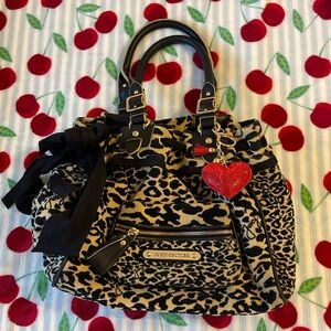 Vintage leopard print juicy couture bag
